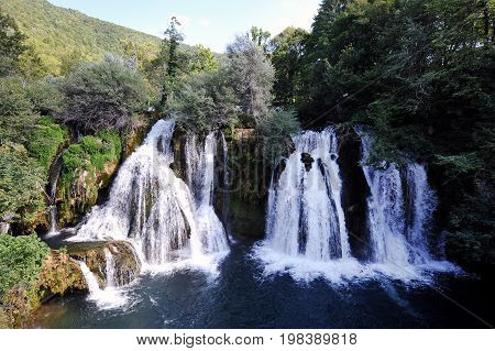 Waterfalls in Kulen Vakuf, Bosnia and Herzegovina