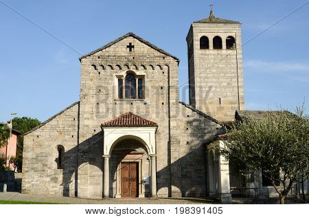 Muralto, Switzerland - 4 June 2016: The church of San Vittore at Muralto on Switzerland