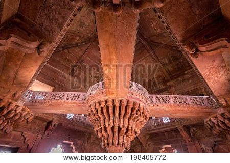 Antient abandoned city of Fatehpur Sikri n the Agra District of Uttar Pradesh, India.