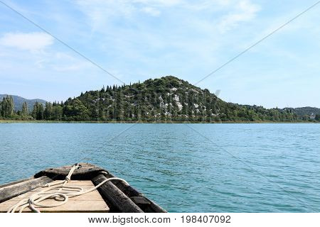 boating on the Bacina lakes in Croatia