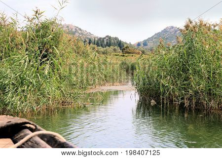 boating on the Bacina lakes in Croatia