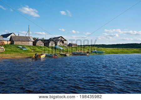 North Russian village. Kenozerye. Arkhangelsk region,  Russia