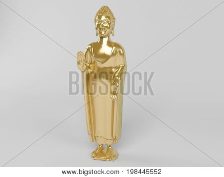 3D Golden Statue