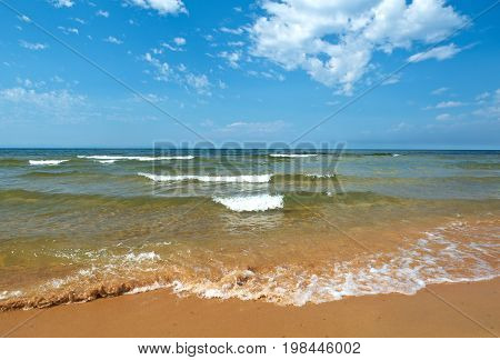 Sandy shore of Lake Baikal, Turka village