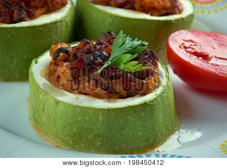 Turkish Zucchini Stuffed