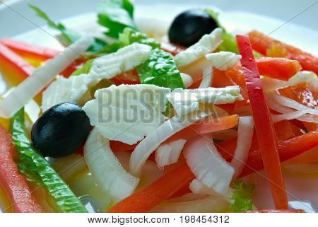 shalgam - Kazakh salad of radish. , close up meal