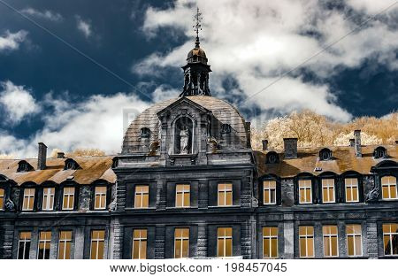 Belgian Classic Architecture View In Infra-red Colors