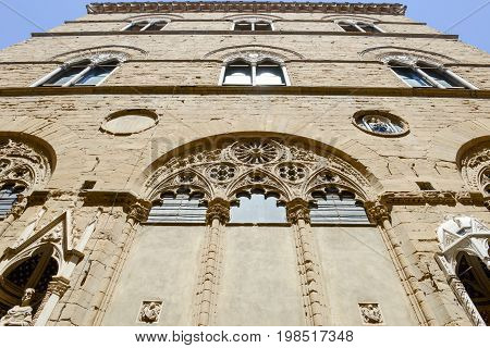 Firenze Italy - 5 July 2017: Orsanmichele church at Firenze on Italy