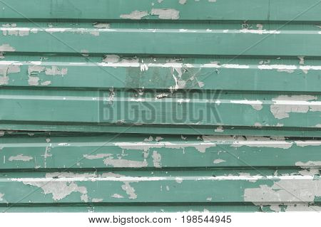 Aliminium texture design green abstract background closeup.