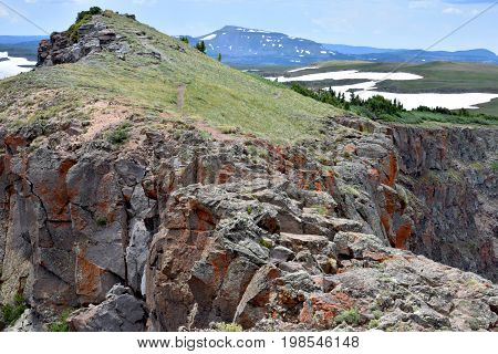 Devil's Causeway in the Flattops Wilderness in Colorado