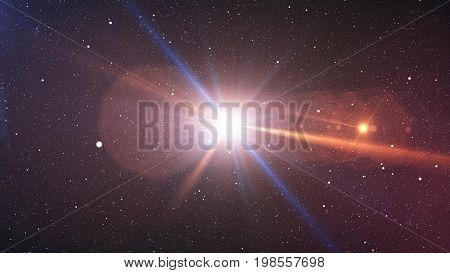 Big Bang Flare Up With Plazma Looking Bright Rays