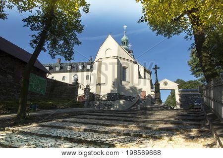 Mountain St. Anna Basilica Franciscan monastery and the International Shrine of St. Anna Poland