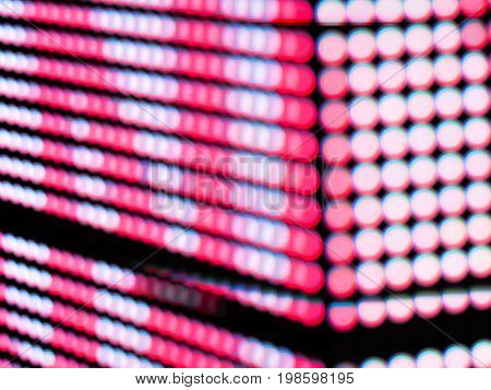 Photo technique image/ Abstract Pink color blur de focused of RGB led screen background, Digital art concept