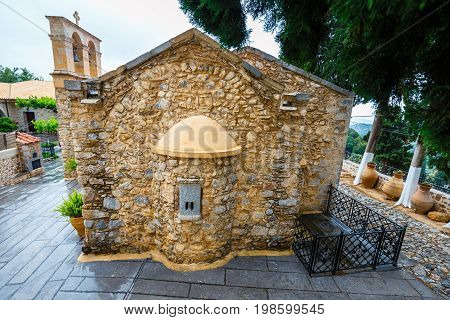 Ancient Monastery Kera Kardiotissa On Crete. Greece