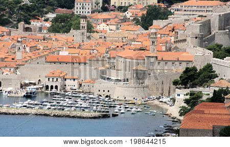 portt in the old town of Dubrovnik, Croatia