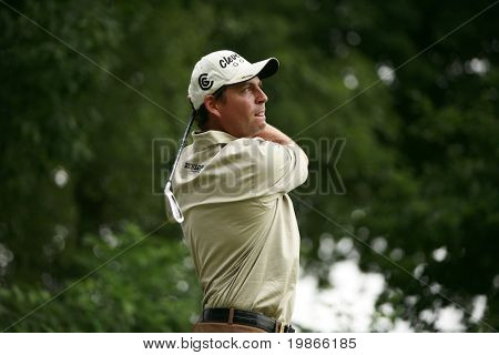 KENT ENGLAND 2 juli David Howell fra England konkurrerer på PGA Europa Tour europæiske Open på th