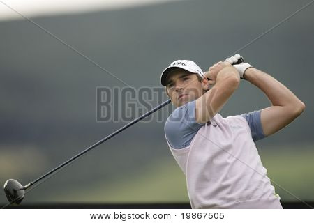 Gleneagles Schottland august 28, England Oliver Wilson t-Stücke aus während im Johnnie gehen im Wettbewerb