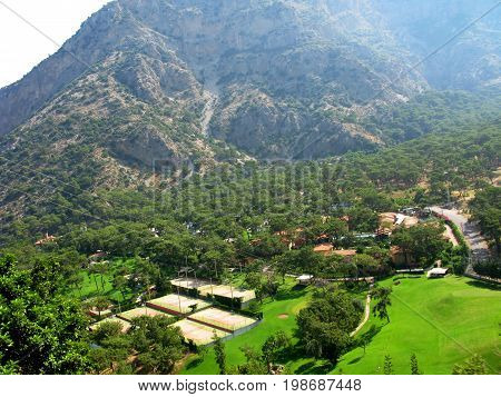valley high view canyon mountains fethiye turkey