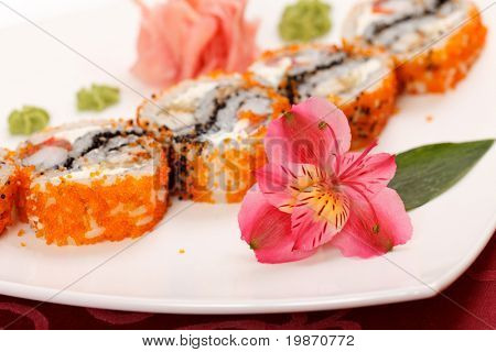Sushi sulla piastra