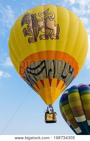 Chiangrai Thailand - Febuary 17 2017 : Singha Park International Balloon Fiesta 2017 In Singha Park,