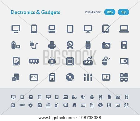 Electronics And Gadgets - Ants Icons

A set of 28 professional, pixel-perfect vector icons designed on a 32x32 pixel grid and redesigned on a 16x16 pixel grid for very small sizes.