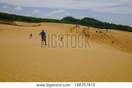 Sand Dunes In Mui Ne Township, Vietnam