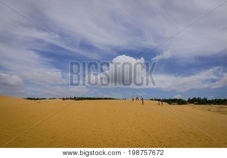 Sand Dunes In Mui Ne Township, Vietnam