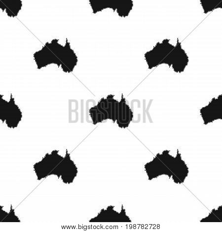 Territory of Australia icon in black design isolated on white background. Australia symbol stock vector illustration.