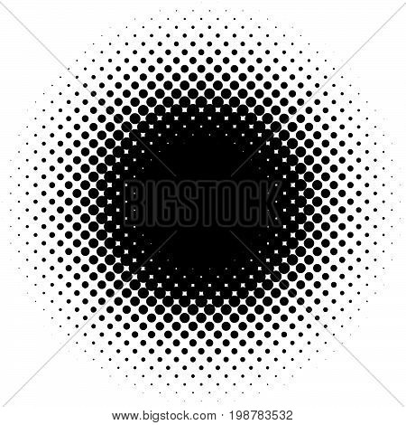 Halftone Element, Circular Halftone Pattern. Specks, Halftone Circle Gradient