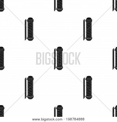 Barber logo.Barbershop single icon in black style vector symbol stock illustration .