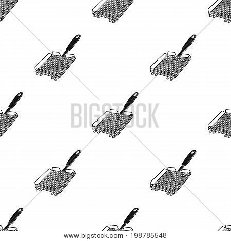 Grill grill.BBQ single icon in black style vector symbol stock illustration .