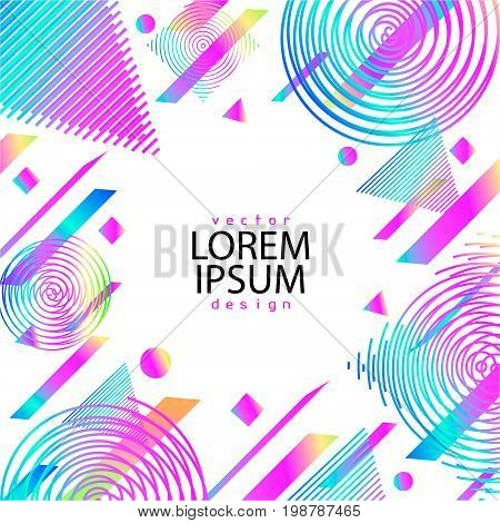 Vector Of Abstract Geometric Pattern And Background