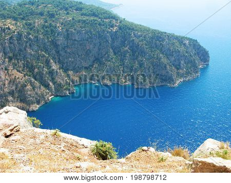 butterfly valley high view canyon fethiye turkey