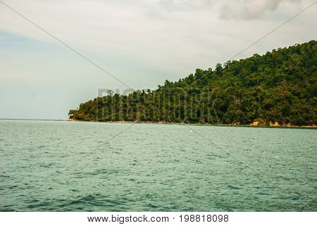 The View From The Boat To The Islands. Sabah, Malaysia.