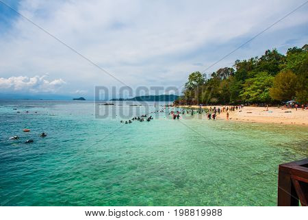 Landscape With A View Of The Beach At Sapi Island