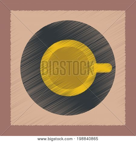 flat shading style icon coffee cup flavor