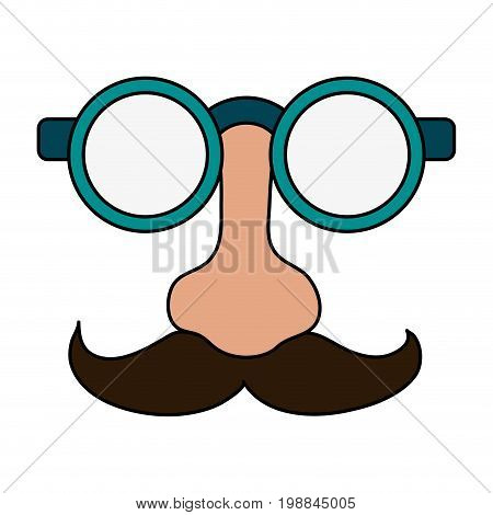 groucho marx glasses funny or joke item icon image vector illustration design