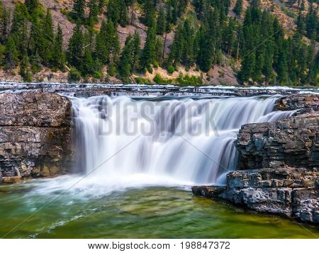 The Kootenai River- South Falls outside Libby, Montana.