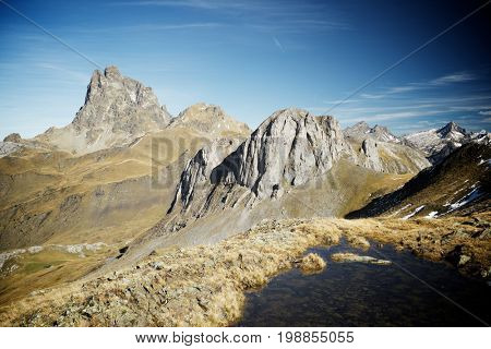 Midi Dossau, Ossau Valley, Pyrenees National Park, Pyrenees, France.