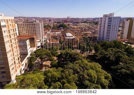 Aerial View of Ribeirao Preto city in Sao Paulo, Brazil