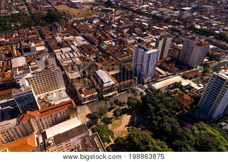 Aerial View of Ribeirao Preto city in Sao Paulo, Brazil