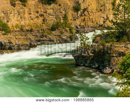 Kootenai River rapids near Libby Montana during the Summer