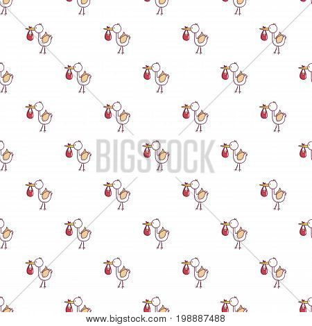Baby hobbledehoy pattern in cartoon style. Seamless pattern vector illustration