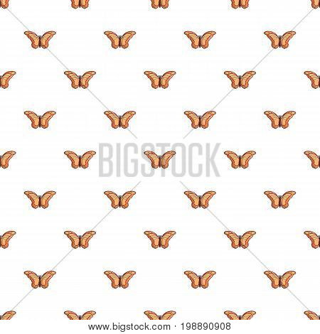 Monarch butterfly pattern in cartoon style. Seamless pattern vector illustration
