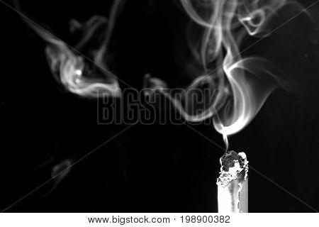 Smoke background / Smoke is a collection of airborne solid and liquid particulates and gases emitted when a material undergoes combustion or pyrolysis