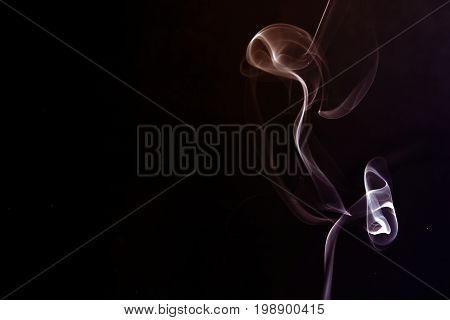 Smoke background / Smoke is a collection of airborne solid and liquid particulates and gases emitted when a material undergoes combustion or pyrolysis