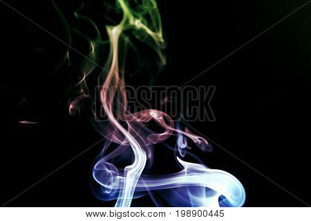 Smoke background / Smoke is a collection of airborne solid and liquid particulates and gases emitted when a material undergoes combustion or pyrolysis