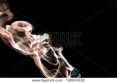 Smoke is a collection of airborne solid and liquid particulates and gases emitted when a material undergoes combustion or pyrolysis