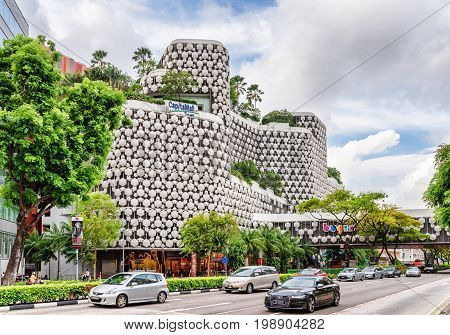 Facade Of Bugis+. Amazing View Of The Shopping Mall, Singapore
