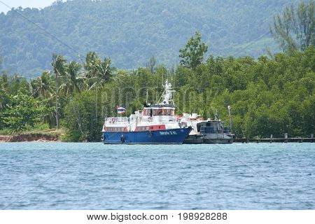 Tyfsjord Ii Ship At Lanta Ferry Port Near Lanta Island